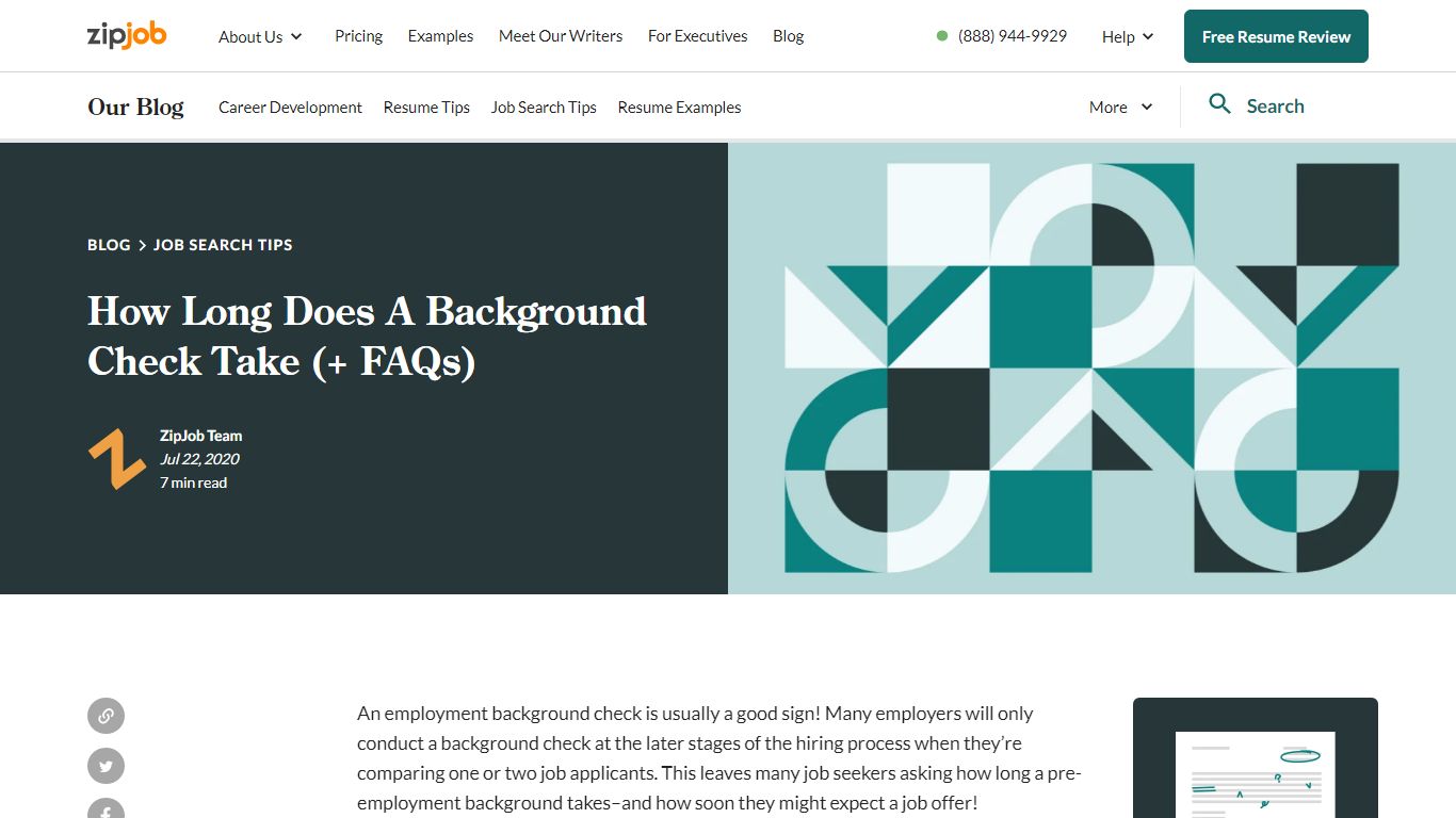 How Long Does A Background Check Take (+ FAQs) | ZipJob